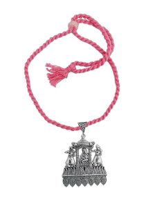 nl1000bpnk baby pink thread necklace