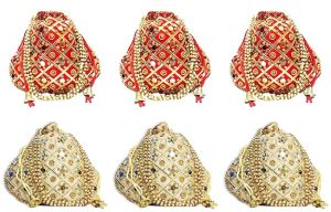 ptlcombo609 6 pcs potli bags