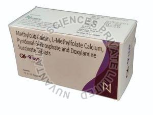 Methylcobalamin, L-Methylfolate Calcium, Pyridoxal-5-Phosphate and Doxylamine Succinate Tablets