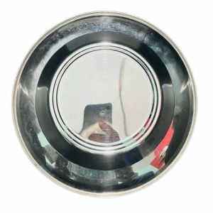 8 Inch Plain Stainless Steel Soup Plate