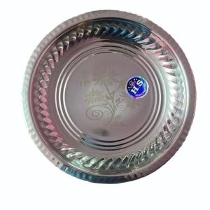 HS Fanta Stainless Steel Serving Plate