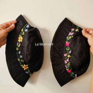 Hand embroidered hats