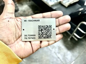 Plant Tags With QR Code On Stainless Steel