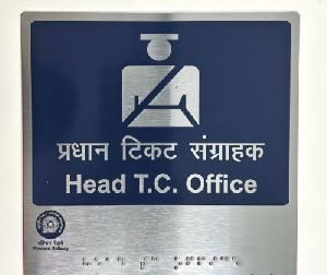 Stainless Steel Braille Signs For Railway Stations