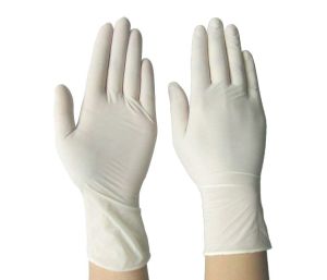 White Nitrile Disposable Gloves, Feature : Powder Free