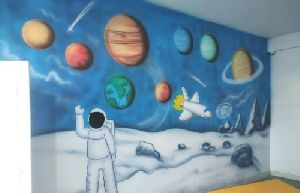 Nursery School Wall Painting Artist
