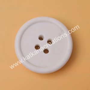 Button shaped marble coaster