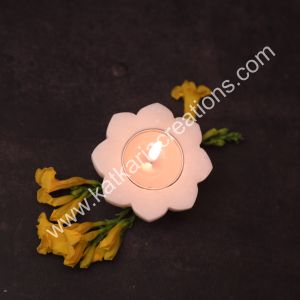 Flower shaped tea light holder
