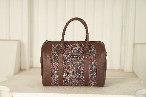 Flyit Delicate Floral Artisan Printed Canvas Hand bag