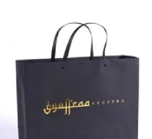 Black Shopping Paper Handbag