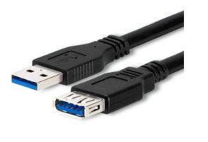 Black USB Extension Cable
