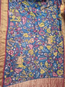 Pen kalamkari saree