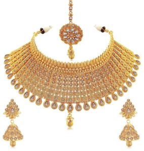 Sukkhi Exclusive Gold Plated Jalebi Choker Necklace Set