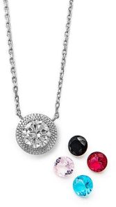 Silver Fairytail Necklace (5 In 1 Crystal)