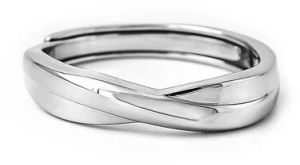 Silver Love Adjustable Ring