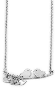 Silver Lovebirds Necklace