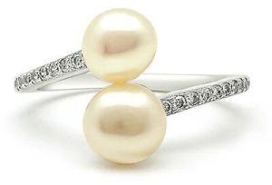 Silver Pearl Shore Ring