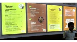 Electric Aluminium LED Menu Board For Advertising, Indoor