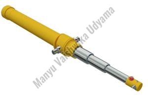 Color Coated Mild Steel Telescopic Hydraulic Cylinder, Shape : Round