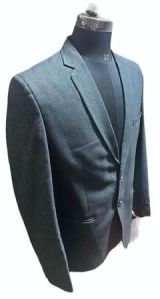 Mens Cotton Grey Formal Blazer