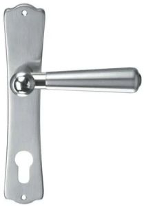 Lever Handle With Rectangle Cap For Door Fitting