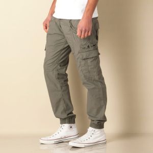 Plain Mens Cotton Cargo Pant, Specialities : Impeccable Finish, Easily Washable