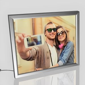 Polished Wood Printed LED Photo Frames For Wedding Gallery, Home Purpose, Advertising