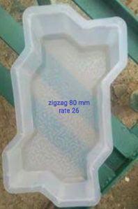 Plastic Zig Zag Mould, Color : White