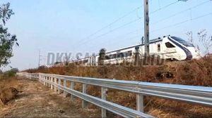 Galvanized Metal Railway Crash Barrier, Color : Silver