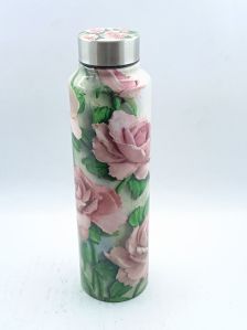 Stainless Steel Water Bottle With 3 D Design