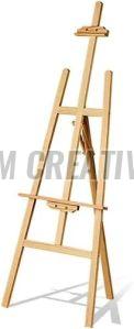 Non Polished Wooden Easel Stand For Industrial