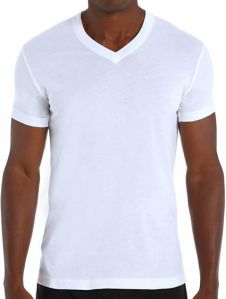 Mens Cotton Rayon V Neck T-Shirts, Technics : Machine Made