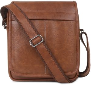 LIBATA Mens Leather Sling Bag For Travelling, Office, Colleges