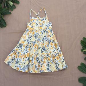 Girls Cotton Sleeveless Frock