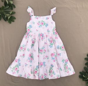 Girls Floral Printed Frock