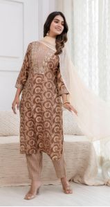 Ladies Kurti Palazzo Set With Dupatta