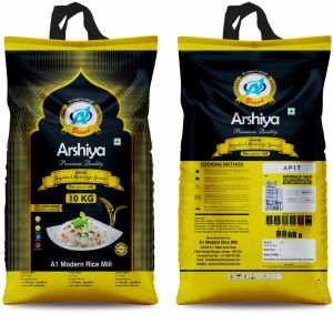 Indian 10kgs A1 Arshiya Raw Kolam Rice, Moisture : 3%