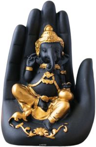 Palm Ganesh Polyresin Statue