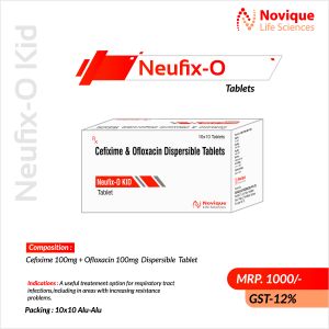 Cefixime 100 Mg + Ofloxacin 100 Mg