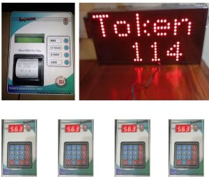 Token Number Display For 6 Counter