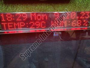 Supreme International LED Metal Mini Temperature Humidity Display, Display Type : Dotmatrix