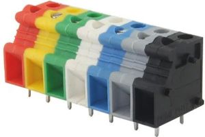 Nylon PCB Mount Terminal Block, Color : Multicolor