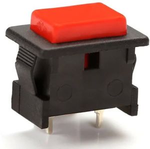 Plastic Push Switch, Color : Red, Black