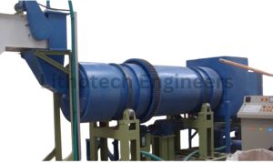 Fine Mild Steel 50/60 Hz Rotary Dryer For Industrial