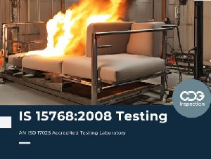 Is 15768:2008 Testing (resistance To Ignition Of Upholstered Composites)