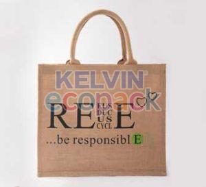 14 X 14 X 5 Inch Jute Shopping Bag