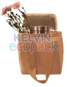 Plain Jute Lunch Bag, Color : Light Brown