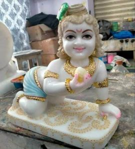 Plain Marble Bal Gopal Statue, Color : Multicolors For Worship