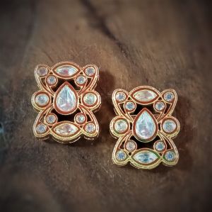 Kundan Tops Earrings