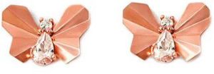 Rose Gold Social Butterfly Earrings